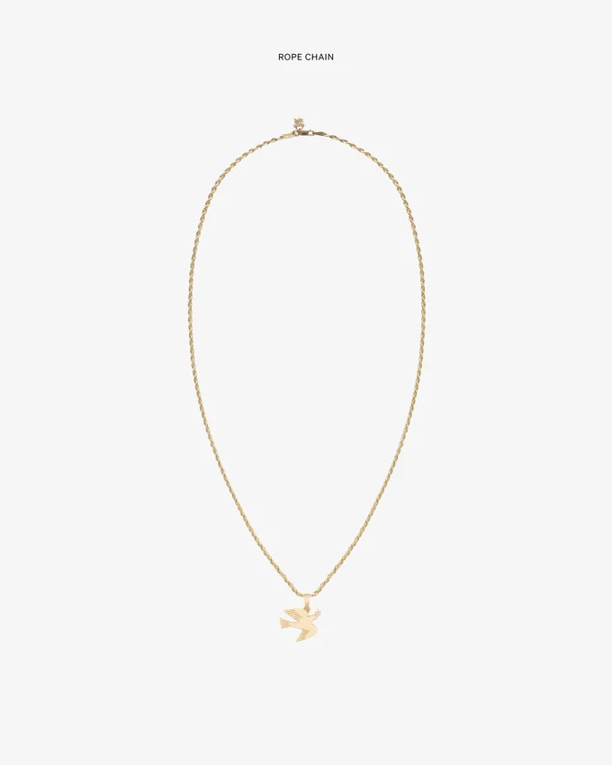 14Kt Gold Dove Pendant