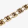14Kt Gold Portrait Link Bracelet