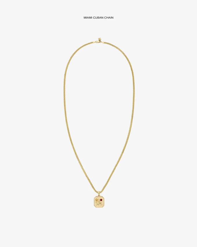 14Kt Gold Queens Crest Relief Pendant
