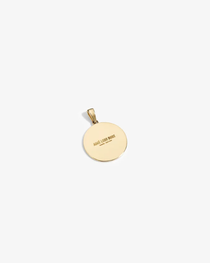 14Kt Gold Saint George Coin Pendant