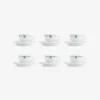 Café Leon Dore Espresso Cup & Saucer (Set of 6)