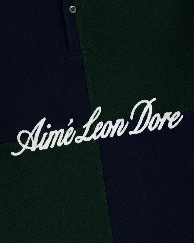 Color Blocked Pique Polo