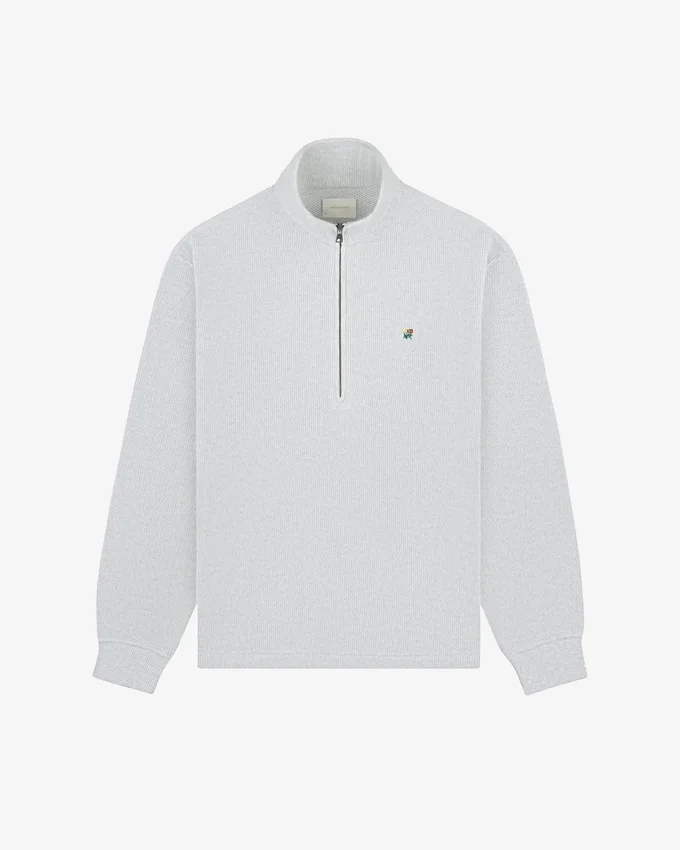 Crest Piqué Half-Zip Pullover