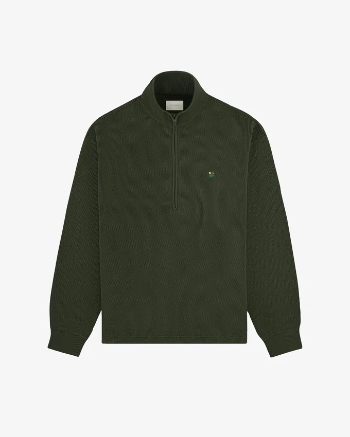Crest Piqué Half-Zip Pullover