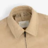 Croc-Embossed Nubuck Bomber Jacket