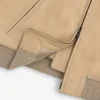 Croc-Embossed Nubuck Bomber Jacket