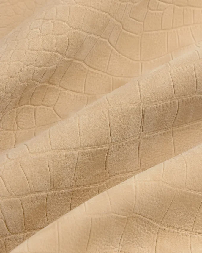 Croc-Embossed Nubuck Bomber Jacket