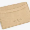 Croc-Embossed Nubuck Cardholder