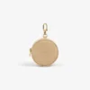 Croc-Embossed Nubuck Keychain Pouch