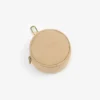 Croc-Embossed Nubuck Keychain Pouch