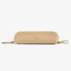 Croc-Embossed Nubuck Pencil Case