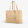 Croc-Embossed Nubuck Tote Bag