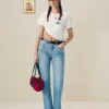 Cropped Aloe-Blend Unisphere Tee
