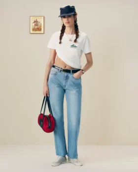Cropped Aloe-Blend Unisphere Tee