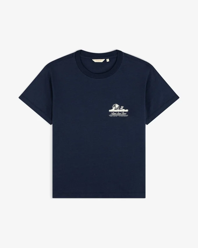Cropped Aloe-Blend Unisphere Tee