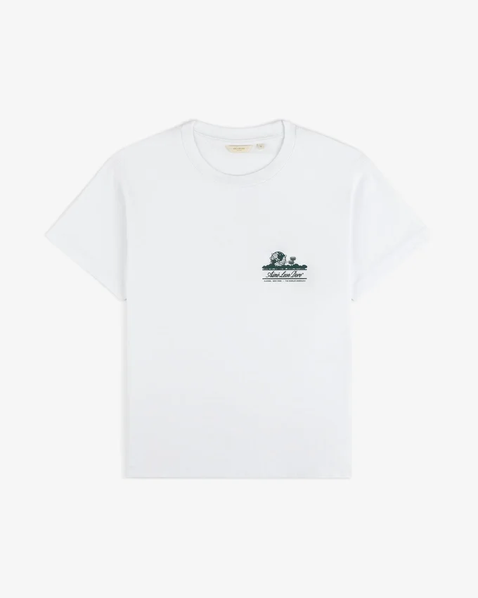 Cropped Aloe-Blend Unisphere Tee