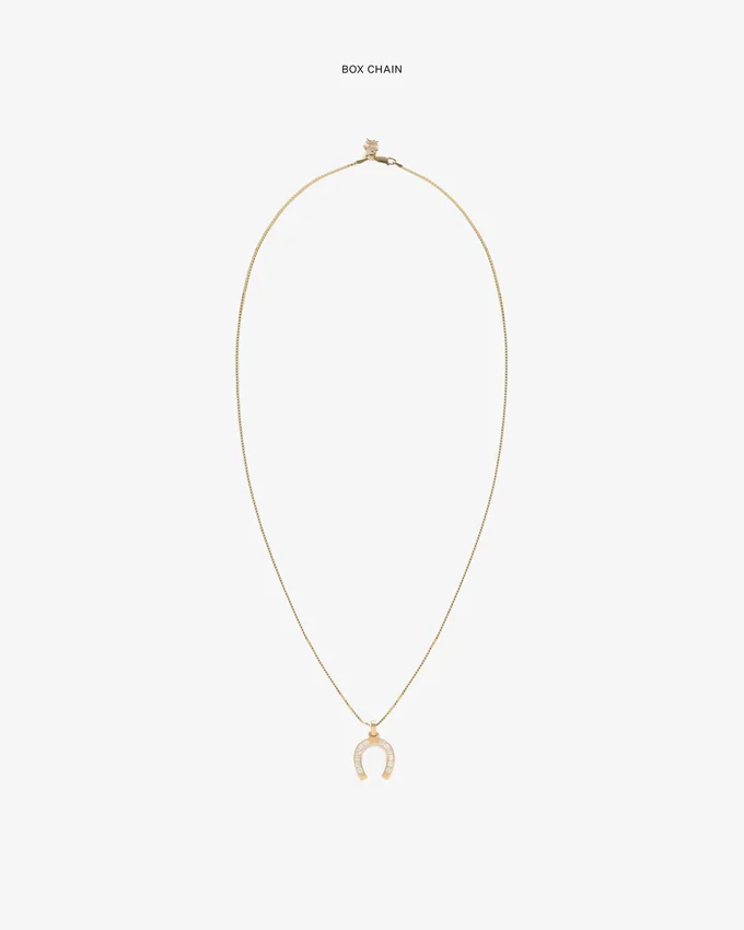 Diamond Horseshoe Pendant