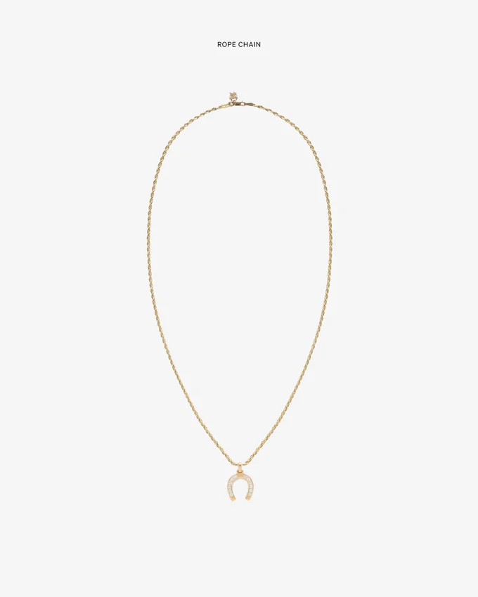 Diamond Horseshoe Pendant