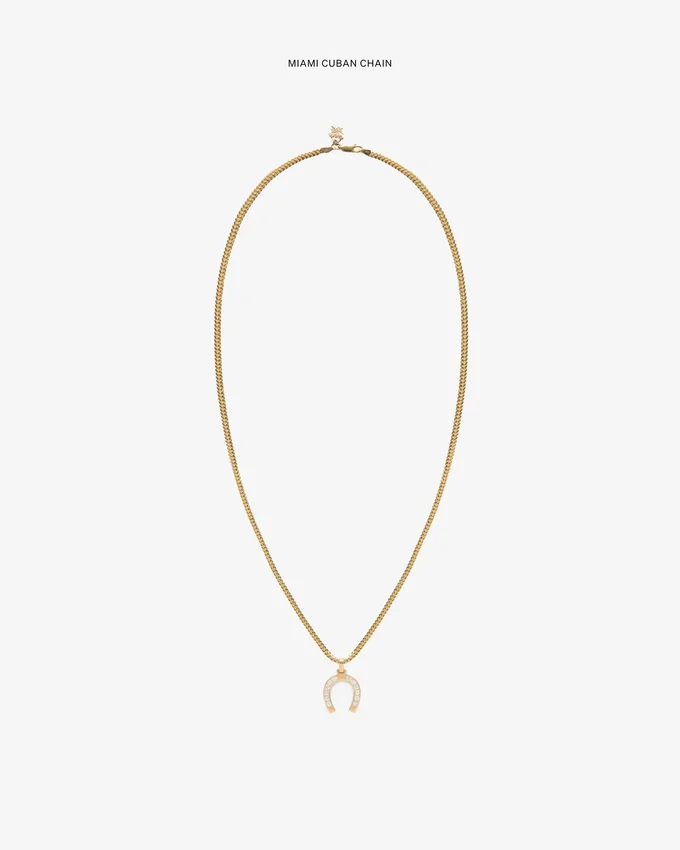 Diamond Horseshoe Pendant