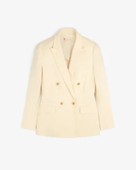 Double-Breasted Unconstructed Blazer