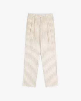Double Pleated Pinstripe Suit Trouser