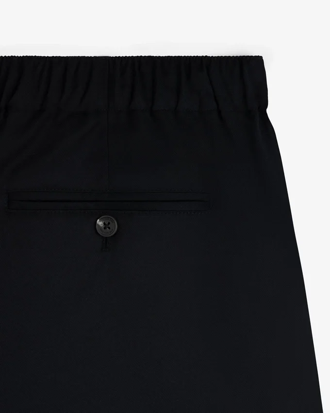 Elasticated Waist Gabardine Trouser
