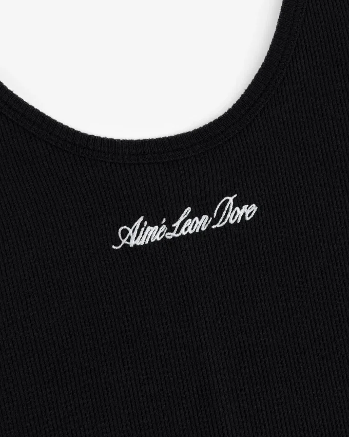 Embroidered Logo Tank Dress