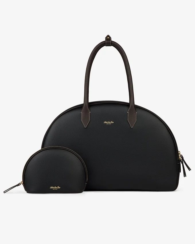 Full Grain Leather Crescent Shoulder Bag