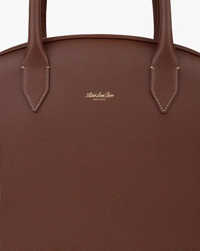 Full Grain Leather Crescent Shoulder Bag