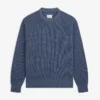 Knit Denim Crewneck Sweater