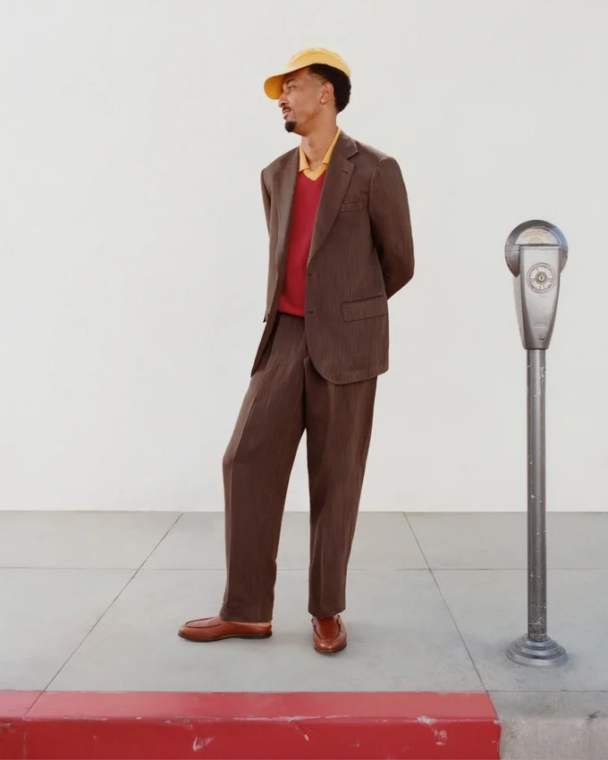 Linen Blend Suit Trouser