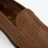 Leather Raffia Loafer