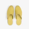 Leather Raffia Mule