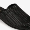 Leather Raffia Mule