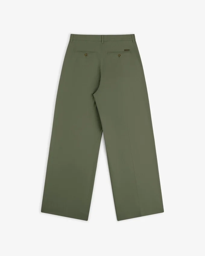 Lightweight Pleated Cotton Trouser