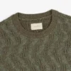 Linen Blend Cable Knit Sweater
