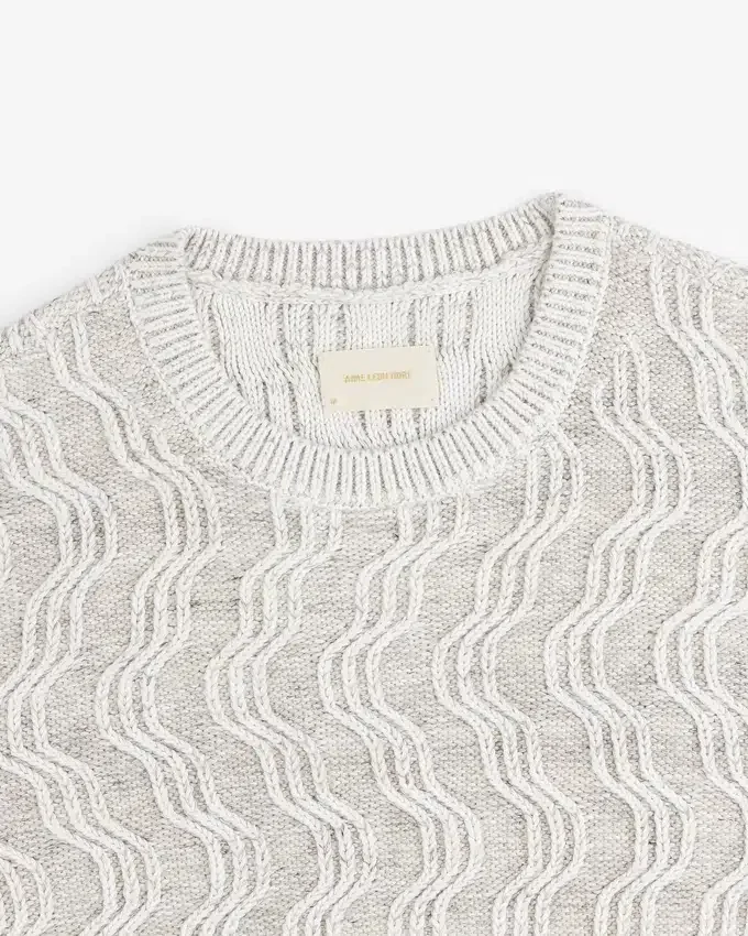 Linen Blend Cable Knit Sweater