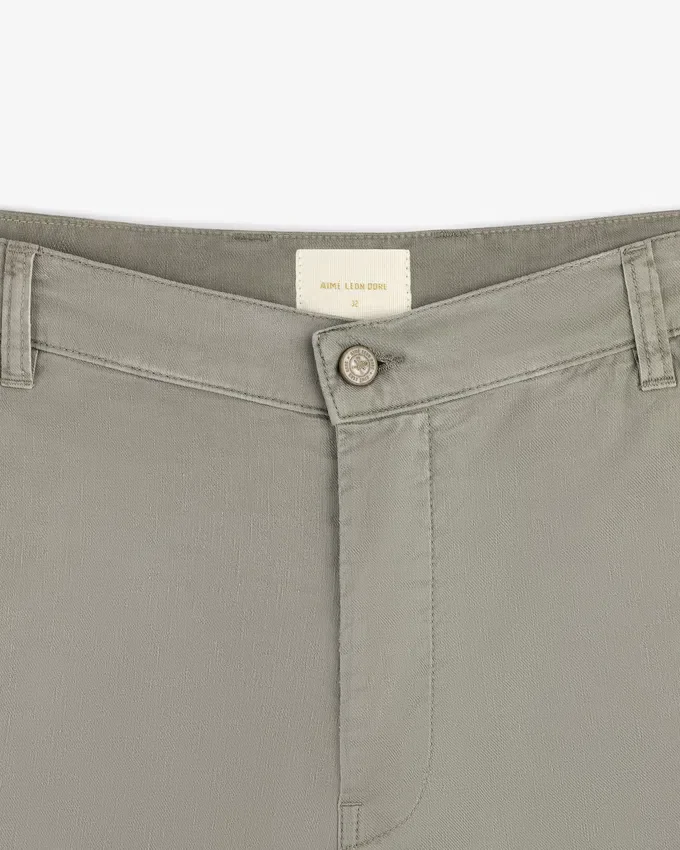 Linen Blend Carpenter Pant