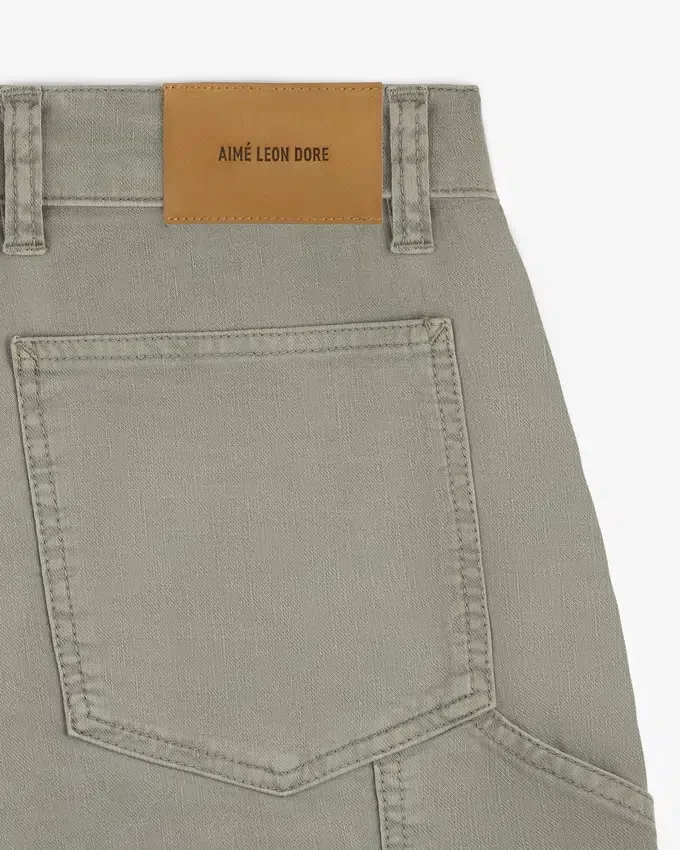 Linen Blend Carpenter Pant