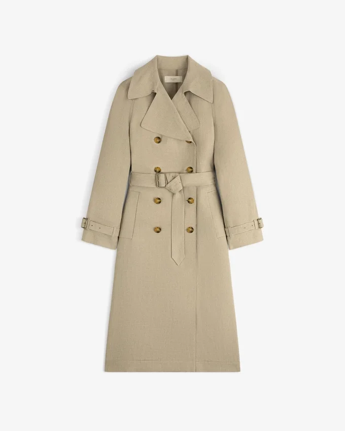 Linen Trench Coat