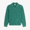 Long-Sleeve Boucle Polo
