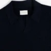 Long-Sleeve Boucle Polo