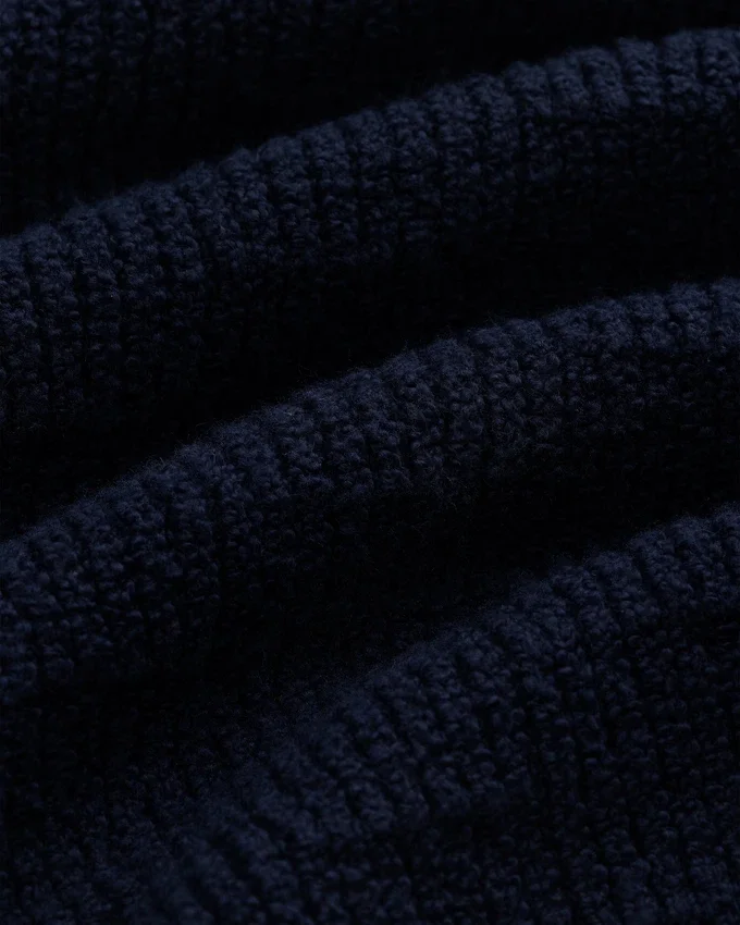 Long-Sleeve Boucle Polo