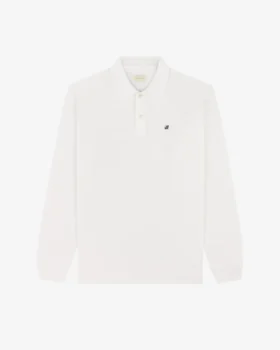 Long-Sleeve Crest Piqué Polo