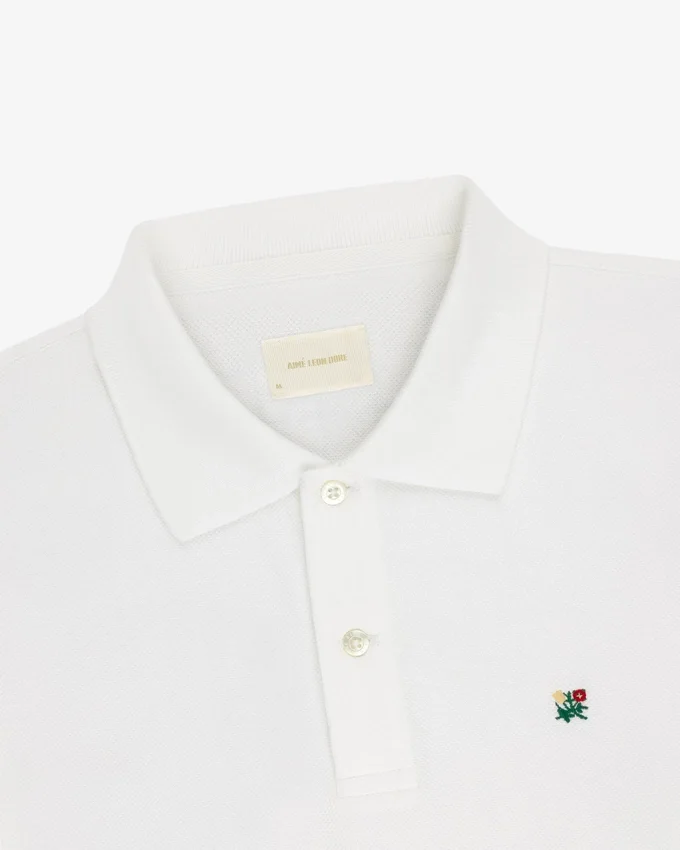 Long-Sleeve Crest Piqué Polo