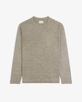 Long-Sleeve Knit Pocket Tee
