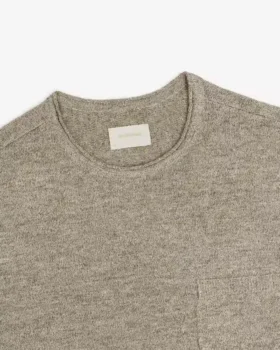 Long-Sleeve Knit Pocket Tee