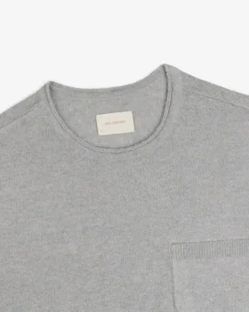 Long-Sleeve Knit Pocket Tee