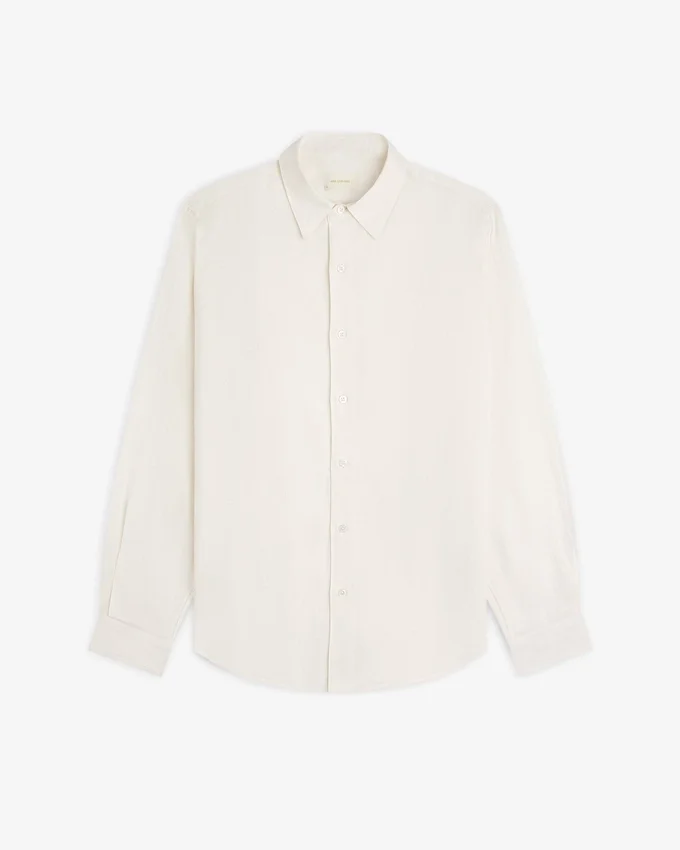 Long-Sleeve Linen Shirt