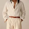 Long-Sleeve Linen Shirt